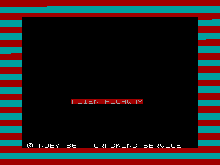 Alien Highway — ZX SPECTRUM GAME ИГРА