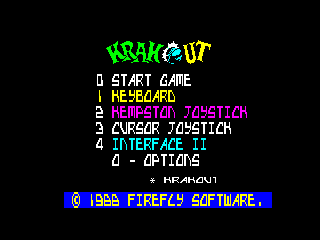 KRAKOUT 2 — ZX SPECTRUM GAME ИГРА