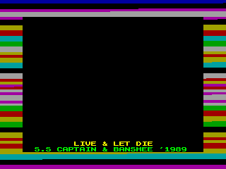 LIVE & LET DIE — ZX SPECTRUM GAME ИГРА