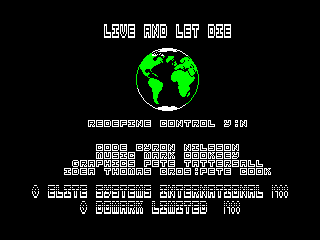 LIVE & LET DIE — ZX SPECTRUM GAME ИГРА