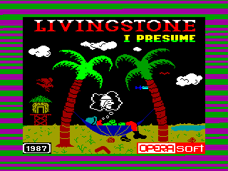 LIVINGSTONE 1 — ZX SPECTRUM GAME ИГРА