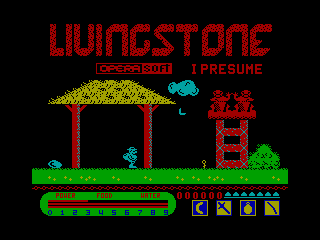 LIVINGSTONE 1 — ZX SPECTRUM GAME ИГРА