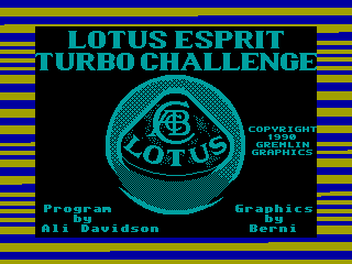 Lotus Esprit Turbo Challenge — ZX SPECTRUM GAME ИГРА