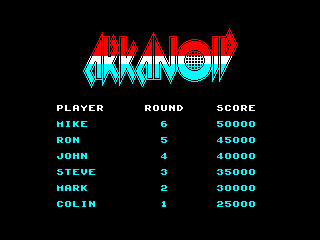 ARKANOID — ZX SPECTRUM GAME ИГРА