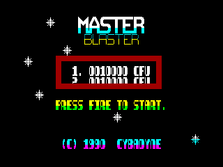 Master Blaster — ZX SPECTRUM GAME ИГРА