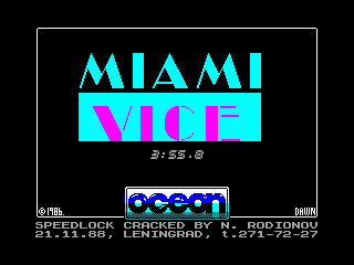 MIAMI VICE — ZX SPECTRUM GAME ИГРА