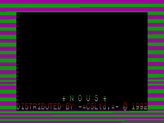 NOUS — ZX SPECTRUM GAME ИГРА