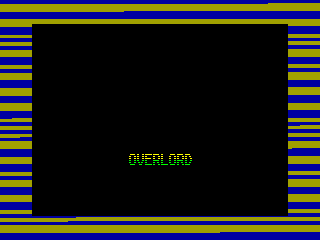 OVERLORD — ZX SPECTRUM GAME ИГРА