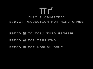 PI=R*2 — ZX SPECTRUM GAME ИГРА