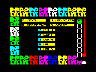 Popeye — ZX SPECTRUM GAME ИГРА