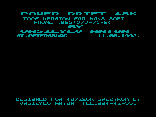 Power Drift — ZX SPECTRUM GAME ИГРА