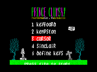 Prince Clumsy — ZX SPECTRUM GAME ИГРА