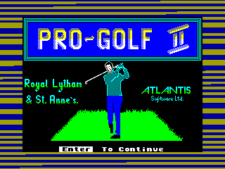 PRO GOLF 2 PART 1 — ZX SPECTRUM GAME ИГРА