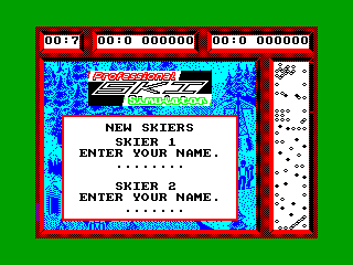 Professional Ski Simulator — ZX SPECTRUM GAME ИГРА