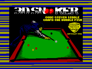 3D Snooker — ZX SPECTRUM GAME ИГРА