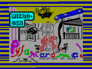 PYJAMARAMA — ZX SPECTRUM GAME ИГРА