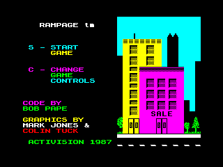 Rampage — ZX SPECTRUM GAME ИГРА