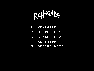 RENEGADE — ZX SPECTRUM GAME ИГРА