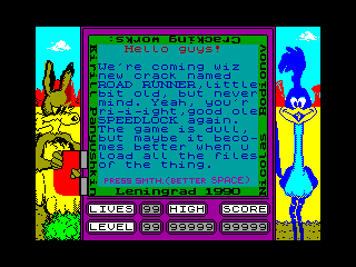 ROAD RUNNER — ZX SPECTRUM GAME ИГРА