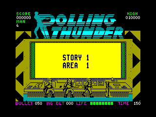 Rolling Thunder — ZX SPECTRUM GAME ИГРА