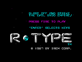 R-Type — ZX SPECTRUM GAME ИГРА