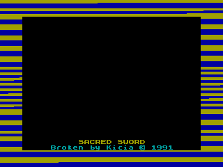 SACRED SWORD — ZX SPECTRUM GAME ИГРА