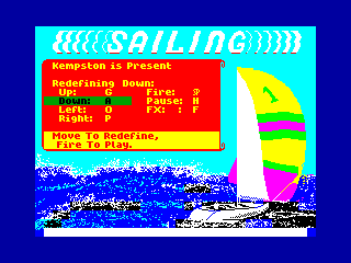 SAILING — ZX SPECTRUM GAME ИГРА