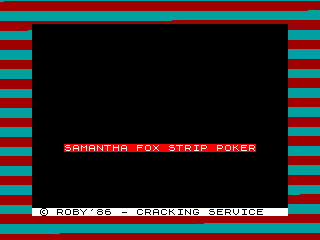 SAMANTHA FOX — ZX SPECTRUM GAME ИГРА