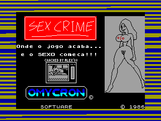 Sex Crime — ZX SPECTRUM GAME ИГРА