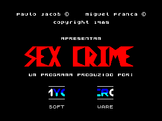 Sex Crime — ZX SPECTRUM GAME ИГРА