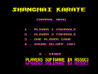 Shanghai Karate — ZX SPECTRUM GAME ИГРА