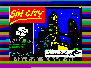 Sim City — ZX SPECTRUM GAME ИГРА