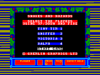 SNAKES & HAZARDS — ZX SPECTRUM GAME ИГРА