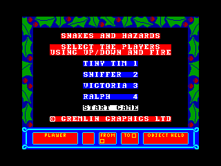 SNAKES & HAZARDS — ZX SPECTRUM GAME ИГРА