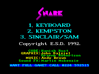 SNARE 2 — ZX SPECTRUM GAME ИГРА