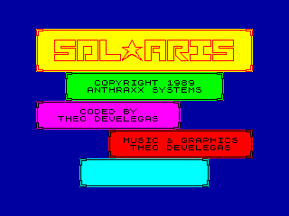 SOLARIS — ZX SPECTRUM GAME ИГРА