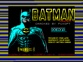 Batman: The Movie — ZX SPECTRUM GAME ИГРА