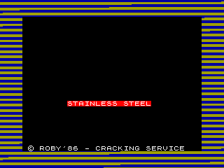 Stainless Steel — ZX SPECTRUM GAME ИГРА