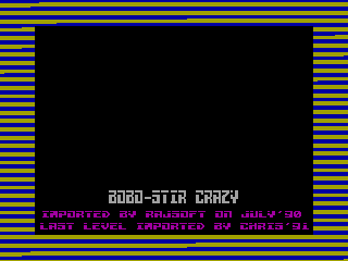 Stir Crazy Featuring Bobo — ZX SPECTRUM GAME ИГРА