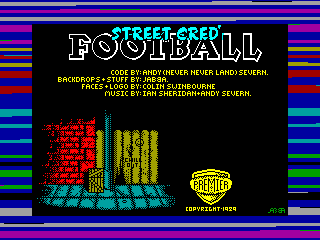 Street Cred' Football — ZX SPECTRUM GAME ИГРА