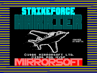 STRIKE FORCE HARRIER — ZX SPECTRUM GAME ИГРА