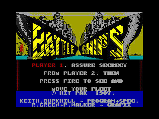 Battleships — ZX SPECTRUM GAME ИГРА