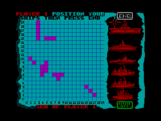 Battleships — ZX SPECTRUM GAME ИГРА