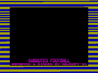 SUBBUTEO FOOTBAL — ZX SPECTRUM GAME ИГРА