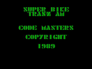 Super Bike TransAm — ZX SPECTRUM GAME ИГРА