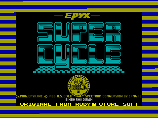 Super Cycle — ZX SPECTRUM GAME ИГРА