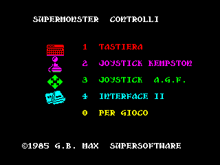 SUPER MONSTER — ZX SPECTRUM GAME ИГРА