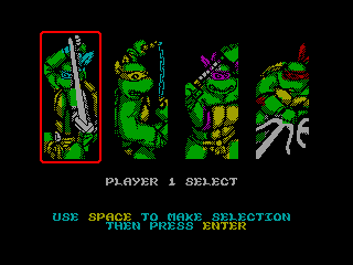 TEENAGE MUTANT HERO TURTLES 2 — ZX SPECTRUM GAME ИГРА