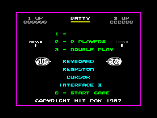 BATTY — ZX SPECTRUM GAME ИГРА