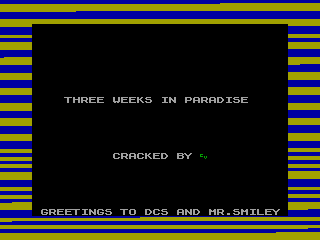 THREE WEEKS IN PARADISE — ZX SPECTRUM GAME ИГРА